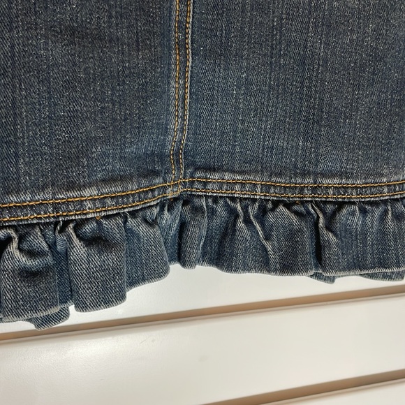 Vintage womens Boho faded ruffled jean pocket jacket EUC - Picture 12 of 13